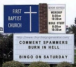 Comment Spammers = bad!