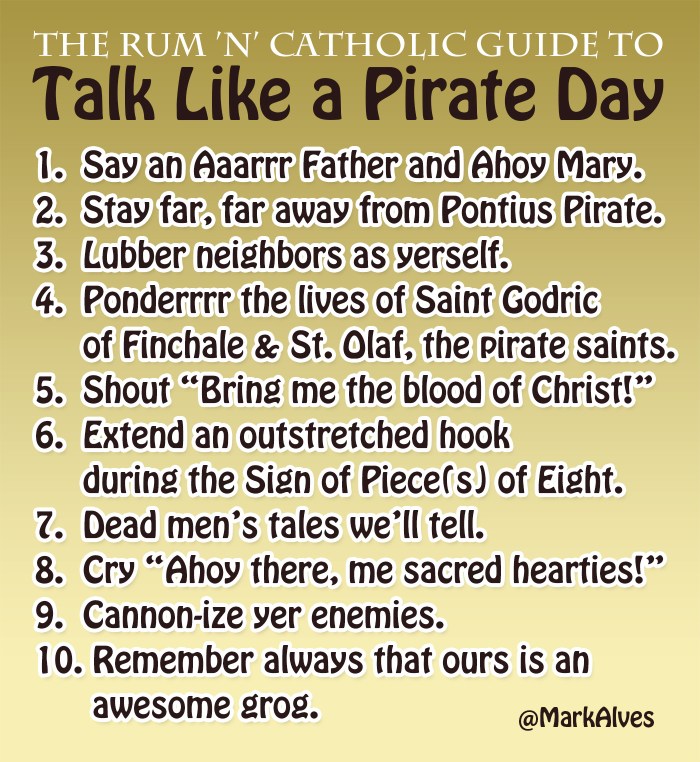 Catholic Talk Like a Pirate Day
